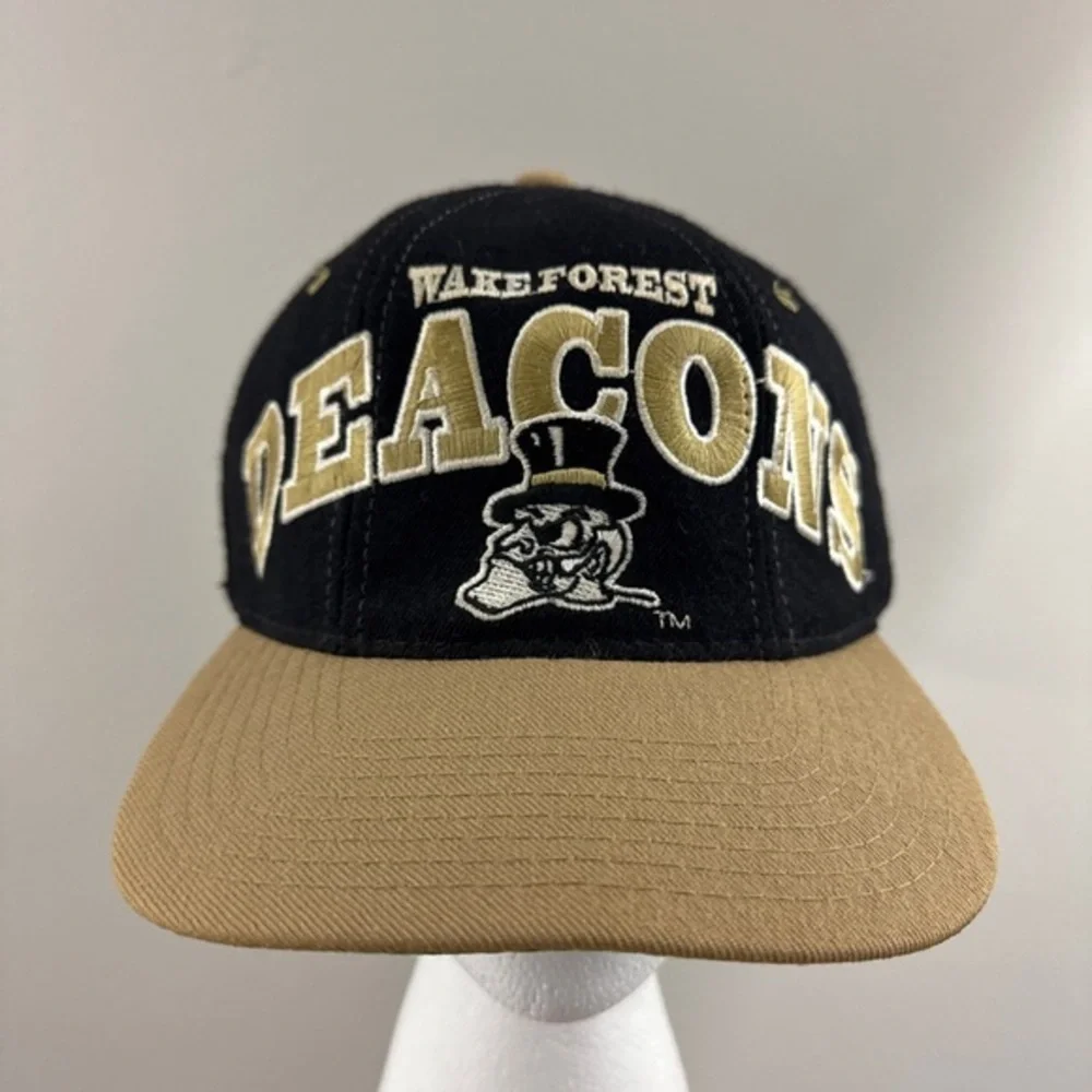 Vintage Starter Wake Forest Demon Deacons Wool Snapback Hat 90s Embroidered